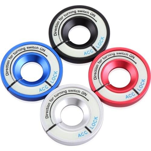 3D Gel Glow Key Ring Sticker Car Engine Start Stop Ignition Cover Luminous Light Decoration Decal for Auto Motorcycle Universal