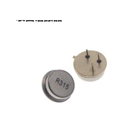 5pcs 315 433MHz Resonator Crystal Oscillator R315A R433A Quartz Through Holes Surface Acoustic Wave Oscillator KIt Round 3 pins