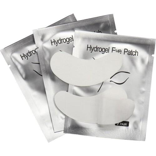 50/100 Pairs Hydrogel Eye Patch Eyelash Pad Gel Patch Grafting Under Eye Paper Sticker Fox Wraps Eyelash Extension Makeup Tools