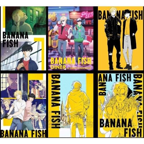 Anime BANANA FISH Wall Art Canvas Painting Nordic Posters And Prints Wall Pictures For Living Baby Kids Room Decoration