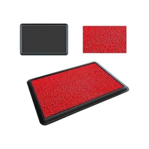 Antibacterial Curly Hygiene Mat With Disinfectant Pool 45x55cm Sanitizing Floor Entrance Mat Disinfection Doormat Entry