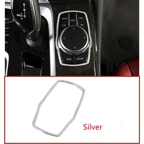 Car Accessories Interior Multimedia Button Decorative Frame Stickers Suitable For BMW 1 3 5 Series X3 X4 X5 X6 E81 E87 F30 F31