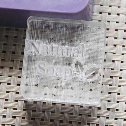 DIY Craft Premium 40*40mm Bud Design Handmade Soap Stamp Homemade Tools Soap Making Kits