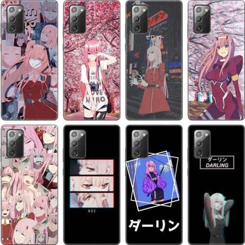 Zero Two Darling in the FranXX Anime Case For Samsung Galaxy S20 S21 FE S10 Lite Note 20 10 Lite S8 S9 S10E S10 Plus Ultra Cover