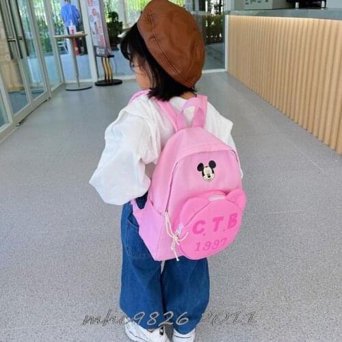 Cute Mickey Mouse Backpack For Teenagers Kids Boys Girl Children Students School Bags Travel Shoulder Bag Unisex Laptop Mochilas