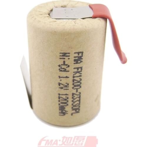 2Pcs Ni-Cd 4/5Sub C SC 1.2V 1200mAh Rechargeable Battery for Power tools toys