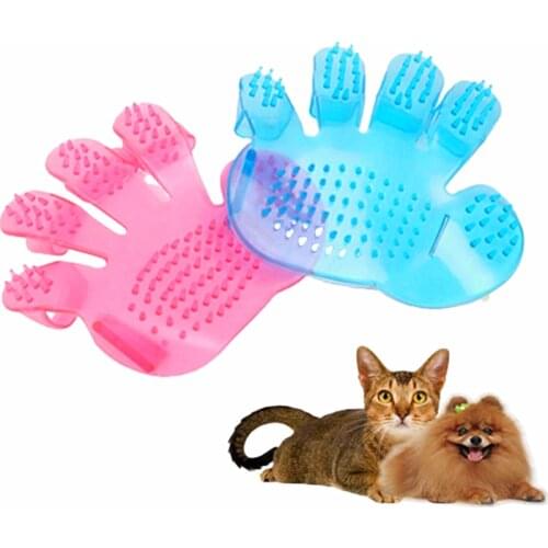 Pet Glove Cat Grooming Glove Cat Hair Deshedding Brush Gloves Dog Comb for Cats Bath Clean Massage Hair Remover Brush