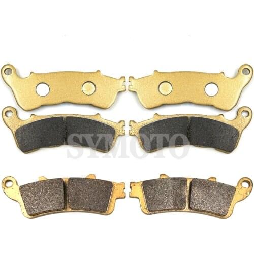 Motorcycle Front & Rear Brake Pads for Honda VFR800 VFR 800 Interceptor 06-13 XL1000 XL1000V Varadero 04-11 ST1300 ST 1300 08-13