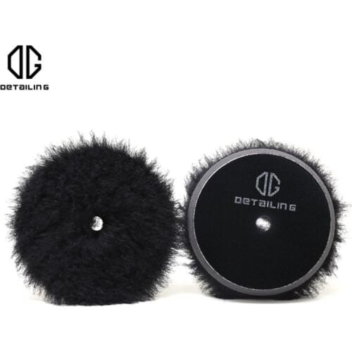 Car Polishing Product 3"/4" Black Wool Polsihing Cutting Pads for DA Polisher