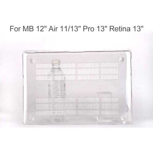 Laptop Crystal Clear Hard Shell Case For MacBook 12" Air 11" /13" Pro 13" Retina 13"