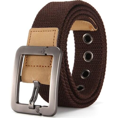 Canvas Belt Luxury Girdle Waistband Canvas Belt Mens Belt New Fashion Classic Antique Pin Buckle High Quality Mens Belts color
