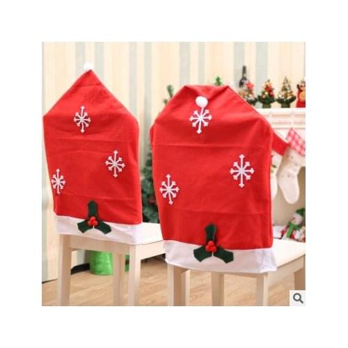 Christmas decorations Christmas snowflake chair CoverChristmas table decoration Home Decor