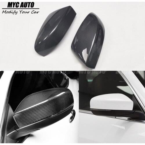 Replacement Type For 2013 2014 2015 2016 Maserati Ghibli Quattroporte Full Real Dry Carbon Fiber Rear View Mirror Cover