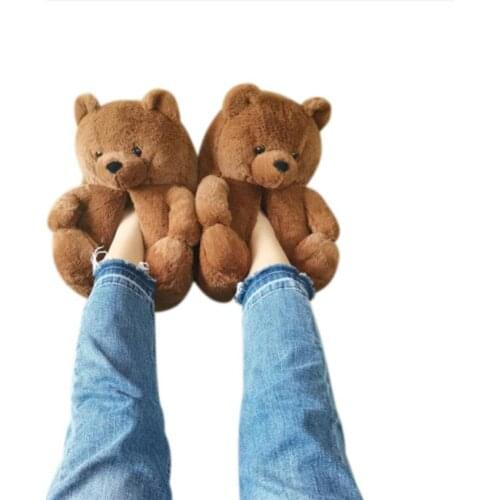 Slippers Cotton Shoes 2021 Flooring Home Furnishings Thick Warm Shoes For Women Bottoms Womens Furry Slides For Women