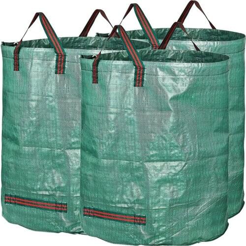 Pack of 3 Large 300L PROFESSIONAL Garden Waste Bags Lawn Pool Garden Leaf Waste Bag