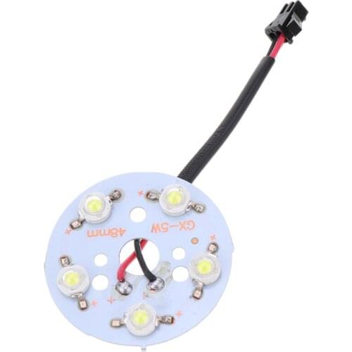 1 Piece High End LED Ceiling Light Spot Lighting Source Board - 5 Beads - 5 Watt - 48mm Light Board Diameter