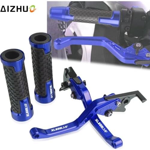 XL600LMF 7/8'' 22MM FOR YAMAHA XL600LMF 1985-1986 Motorcycle Accessories CNC Aluminum Brake Clutch Levers Handlebar Grips LOGO