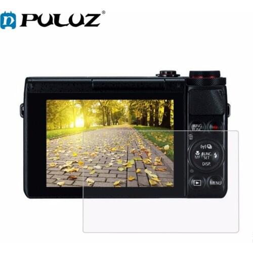 PULUZ 2.5D Curved Edge 9H Surface Hardness Camera Tempered Glass LCD Screen Protector Glass Film for Canon G7X G9X G5X Camera