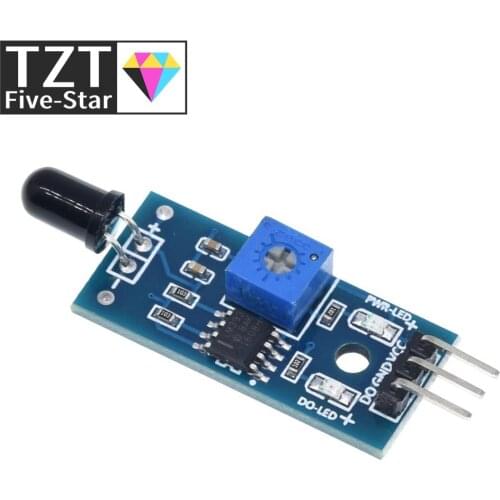 TZT IR Infrared 3 Wire Flame Detection Sensor Module IR Flame Sensor Module Detector Smartsense For Arduino
