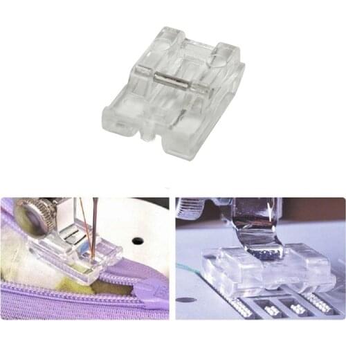 1PCS Sewing Machine Parts Presser Foot Invisible Zipper Foot Plastic for singer brother white janome juki toyota 601