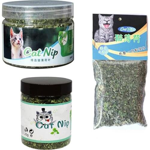 10g/20g/30g Cat Toy Catnip Organic Natural Premium Catnip Cattle Grass Menthol Flavor Dry Cat Treats Funny Pet Kitten Toys