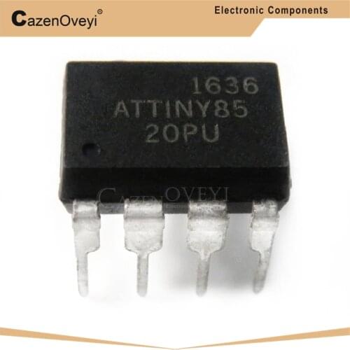 10pcs/lot ATTINY85-20PU DIP-8 ATTINY85 DIP8 85-20PU ATTINY85-20 DIP new original In Stock