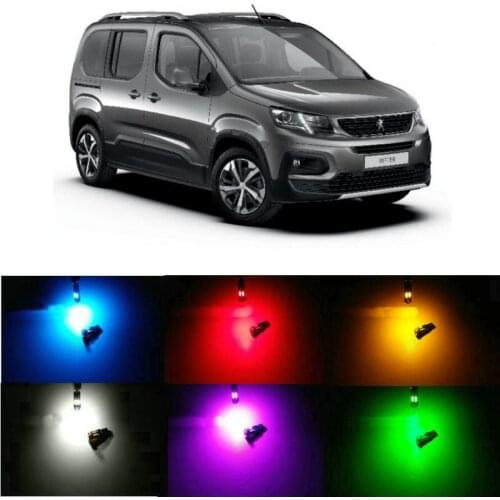 20pc/lot canbus t5 Dashboard LED Light Bulbs For peugeot partner rifter traveller