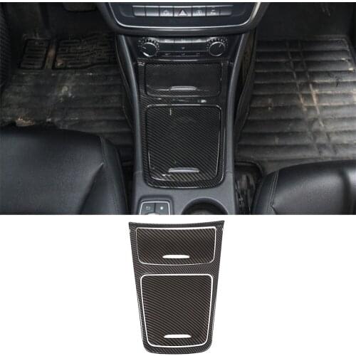 3PCS ABS Center Console Storage Box Panel Decoration Cover for Mercedes Benz A GLA CLA Class W176 X156 C117 2013-2019