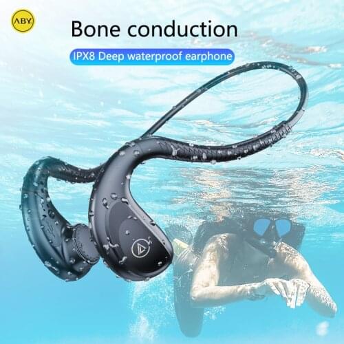 Bluetooth Headset Swimming 8G RAM MP3 Bone Conduction Sports Headphone IPX8 Waterproof Wireless Earphone For All Phone