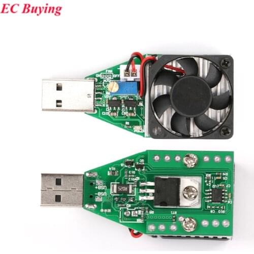 RD Industrial Grade Electronic Load resistor USB Interface Discharge battery test capacity with fan adjustable current 15w