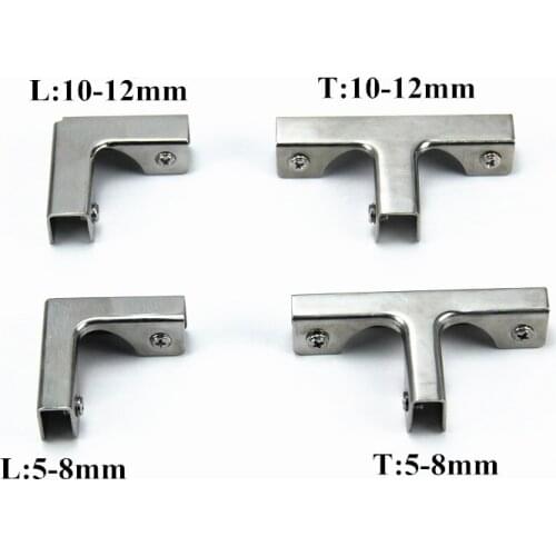 L T type right angle fixed clip cabinet combination connecting piece fish tank Glass Fixed For 5-12mm Furniture Hardware 1 Pcs