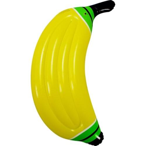 Summer Yellow Inflatable Banana Pool Bed Fruit Swimming Ring Air Mattress Outdoor Beach Party Water Lounge Bed