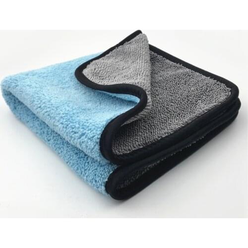 Lucullan Super Absorbent Towels for Auto Detailing Drying Double Side Long Twist Pile/Terry Towel Compound Rags