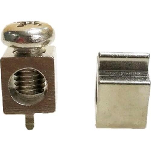 M5 Copper Connecting Terminal 8*8*9 Single Foot Copper Wiring Terminal 100pcs