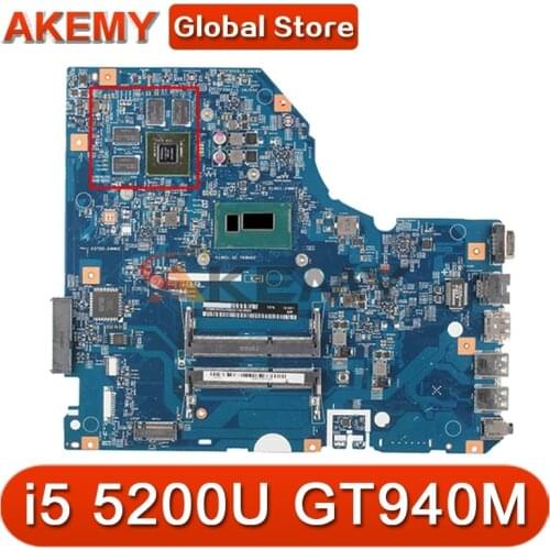 For Acer aspire E5-772 E5-772G laptop motherboard 14276-1M 448.04X09.001M motherboard W/ i5 5200U + GT940M teste work Mainboard