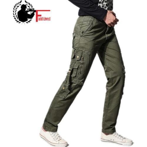Military Style Clothing Army Style Pants Men Side Zipper Pockets Cargo Trouser Brand Train Multi-pocket Male Jogger Tactical New