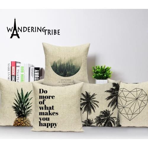 Cover cushion geometric cushions home decor Custom pillow cover botanical pillow outdoor cushions Dropshipping cushion cover