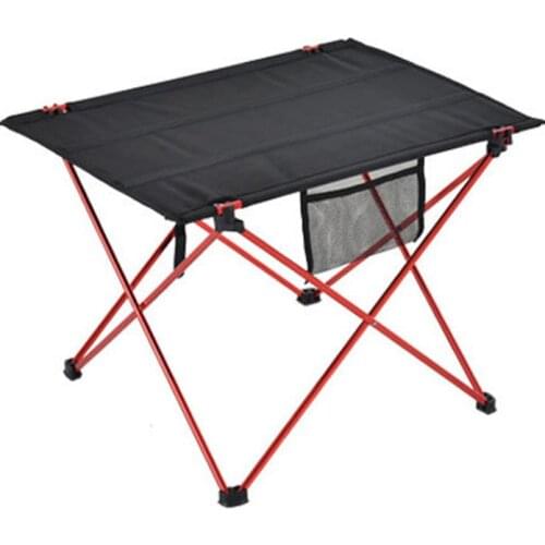 Outdoor Camping Portable Foldable Table Furniture Computer Tables Hiking Picnic Aluminium Alloy Folding Desk Fishing Chair