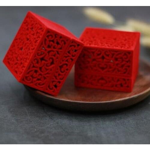 Hollow Engagement Wedding Jewelry Box Holder Display Gift Ring box fast shipping F20172535