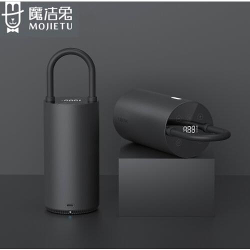 MOJIETU Portable Smart Digital Tire Pressure Detection Type C Charging Electric Inflator Pump For Bike Motorcycle Car Football