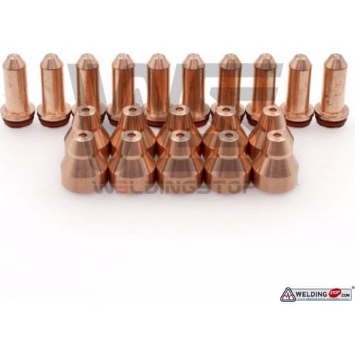 W.S. 11.828.203.414 nozzle 10pcs + 11.828.001.3001 electrode 130A 10pcs plasma cutter consumable for kjellberg torch