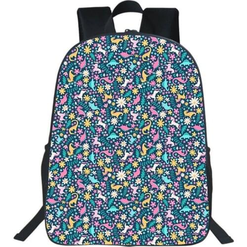 New 3D Printing Dinosaur School Bag For Boys 16inch Primary Animal Children Backpack For Boy Girl Bag T. Rex Rucksack Mochila