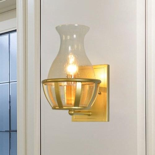 Modern living room bedroom bedside wall lamp light luxury crystal wall lights background wall aisle corridor aisle lamp CL42308