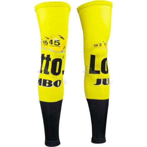 Team lotto jumbo cycling legwarmers cycling leggings quick-dry cycling legs breathable Sunscreen Protector Cuff