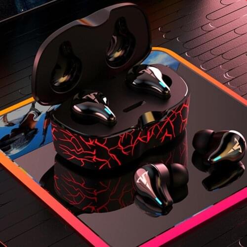 TWS Bluetooth V5.1 Earphones 8D Stereo Low Latency Wireless Headsets Music Good Sound Quality Earbuds with Mic for Gaming