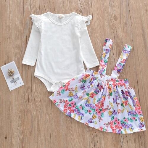 Spring and Autumn Baby Suit Girl Clothes Skirt Set Cute Modern Design Baby Suit Noworodek Dziewczynka Baby Clothes BD50YE