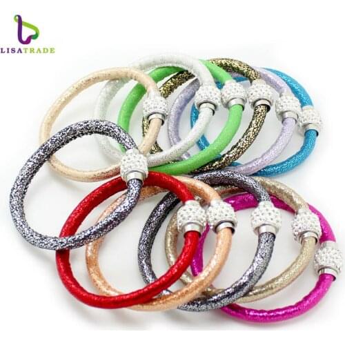 12PCS! Handmade Bling Cloth Bracelets Bangles Vintage Charm Cloth Bracelet for Women Fashion Jewelry LSBS19*12