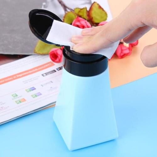 220ml Refillable Bottles Empty Pump Liquid Alcohol Press Nail Polish Remover Cleaner Bottle Dispenser Container Manicure Tool