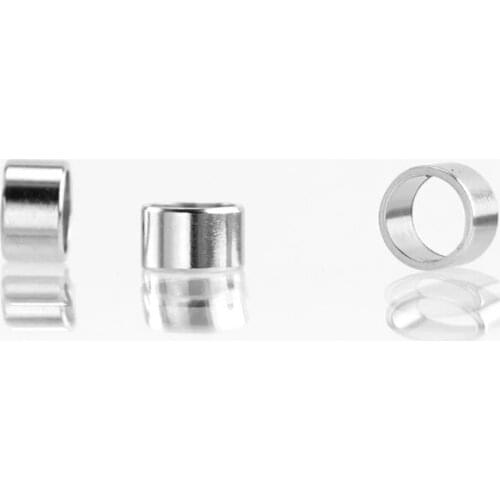 3mm/5mm Stainless Steel Cylindica Slide Beads Metal Schuif Kralen Schiebeperlen Schuif Kraal Voor Armband Wholesale 100pcs