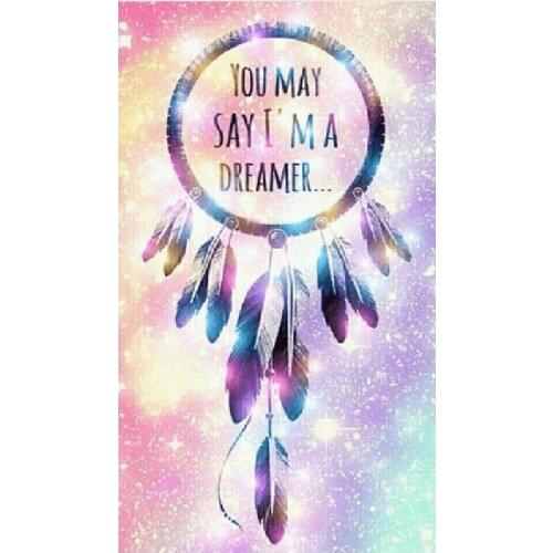 3d diy Diamond painting Cross Stitch kit Diamond Embroidery You May Say I'm A Dreamer home decor mosaic pattern picture